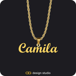 The Essential Name Necklace: Looped,Item Personalization,The Essential Name Necklace,Item Personalization