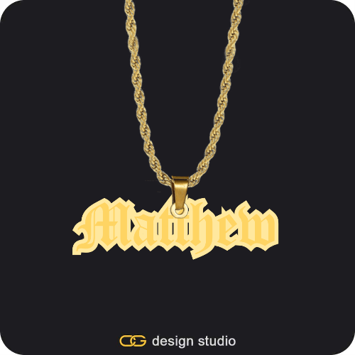 The Spotlight Double Plated Name Necklace