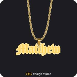 The Spotlight Double Plated Name Necklace
