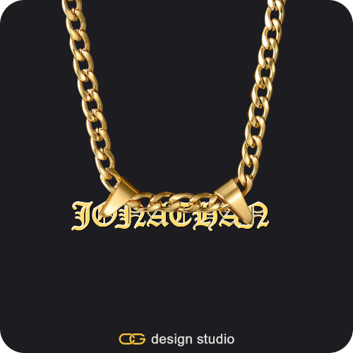 The Spotlight Double Plated Name Necklace,The Spotlight Double Plated Name Necklace,Butterfly initial necklace - G,The Essential Name Necklace,Item Personalization