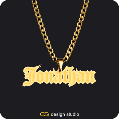 The Spotlight Double Plated Name Necklace,The Spotlight Double Plated Name Necklace,Butterfly initial necklace - G,The Essential Name Necklace,Item Personalization