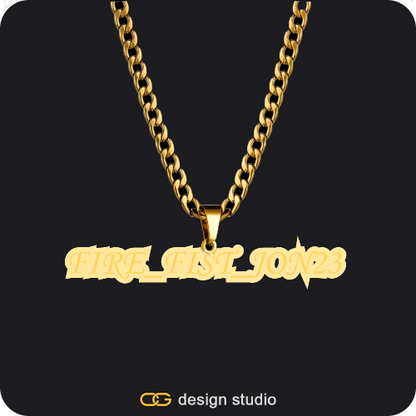 The Spotlight Double Plated Name Necklace,The Spotlight Double Plated Name Necklace,Butterfly initial necklace - G,The Essential Name Necklace,Item Personalization