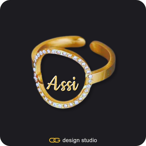 The Sparkling Name Ring