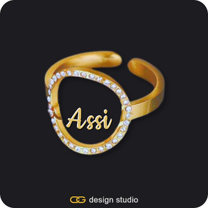 The Sparkling Name Ring