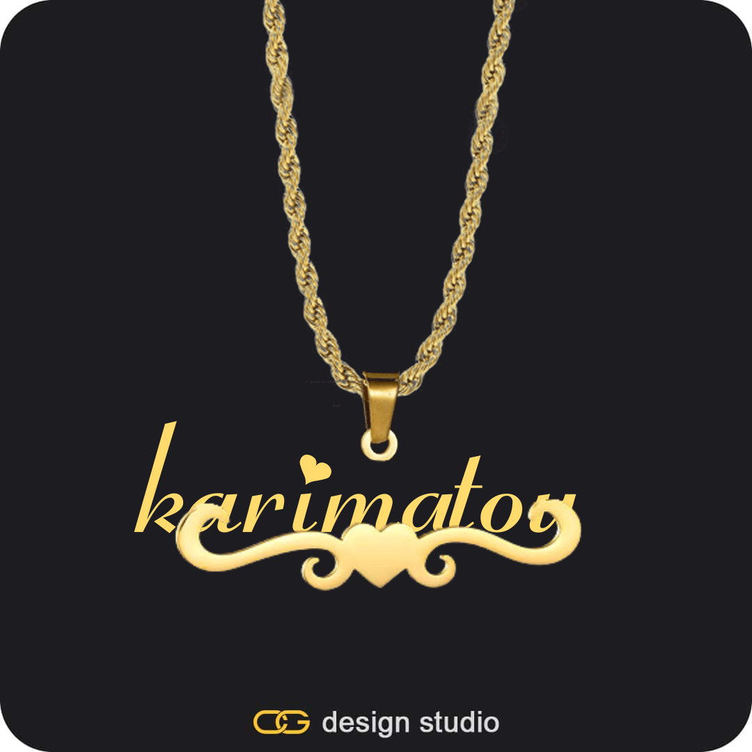 The Essential Name Necklace: Underline