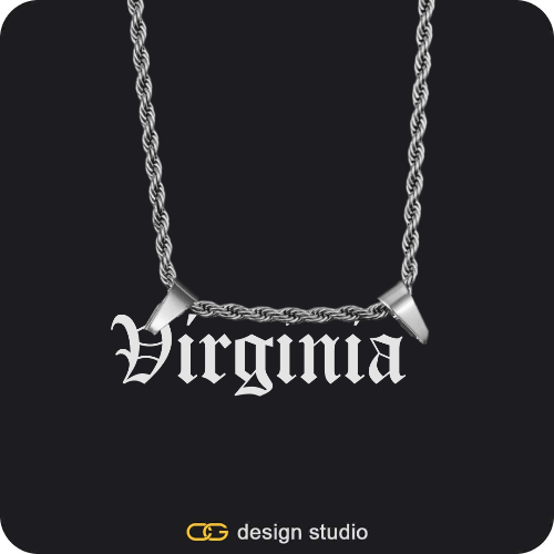 The Essential Name Necklace: Double Loop
