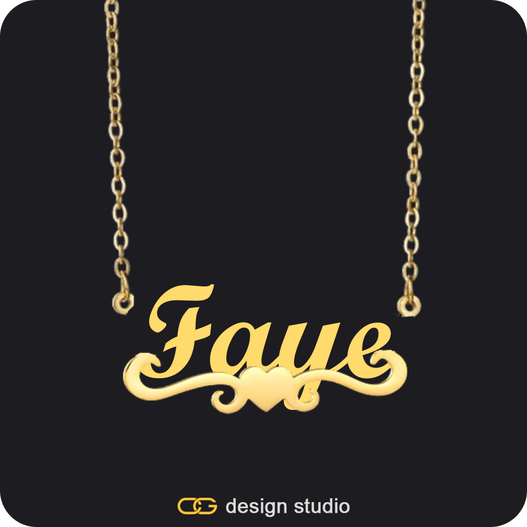 The Essential Name Necklace: Underline