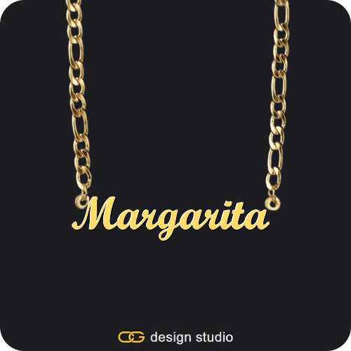 The Essential Name Necklace,Item Personalization,Custom Photo Pendant - Silver / Circle (3 cm) / Cuban (3mm)