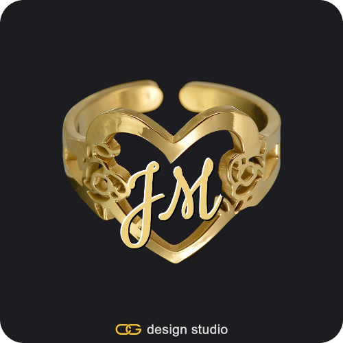 The Heartfelt Initial Ring