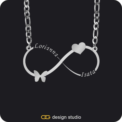 The infinity name necklace,Item Personalization