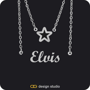 The Essential Name Necklace: Double Layer