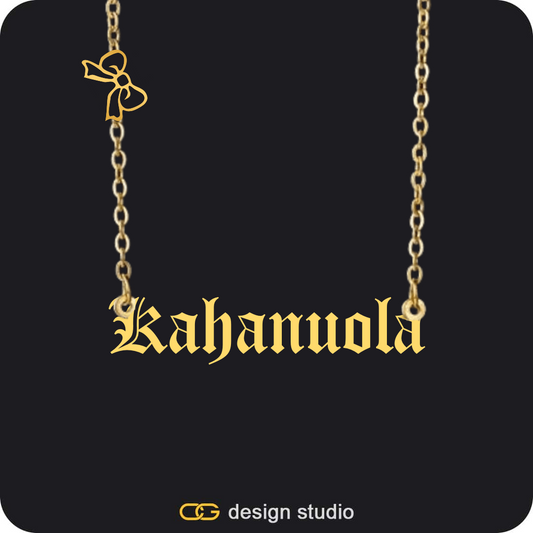 The Essential Name Necklace: Charm