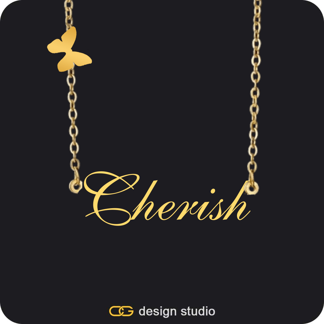 The Essential Name Necklace: Charm