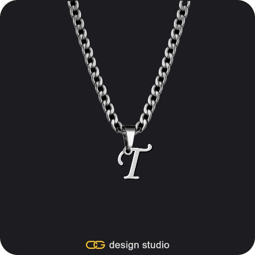 The Essential Name Necklace: Mens