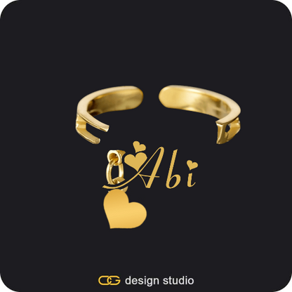 The Charm Name Ring,The Essential Name Necklace