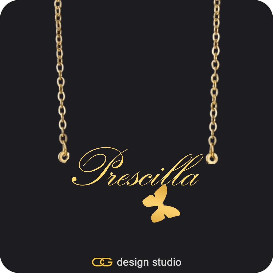 The Essential Name Necklace: Charm