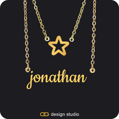 The Essential Name Necklace: Double Layer,The Essential Name Necklace: Double Layer