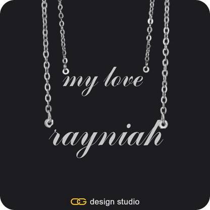 The Essential Name Necklace: Double Layer,The Essential Name Necklace: Double Layer
