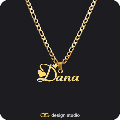 Bichota Heart Name Necklace,Item Personalization,The Essential Name Necklace: Charm,The Essential Name Necklace,Item Personalization