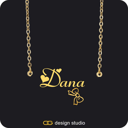 Bichota Heart Name Necklace,Item Personalization,The Essential Name Necklace: Charm,The Essential Name Necklace,Item Personalization