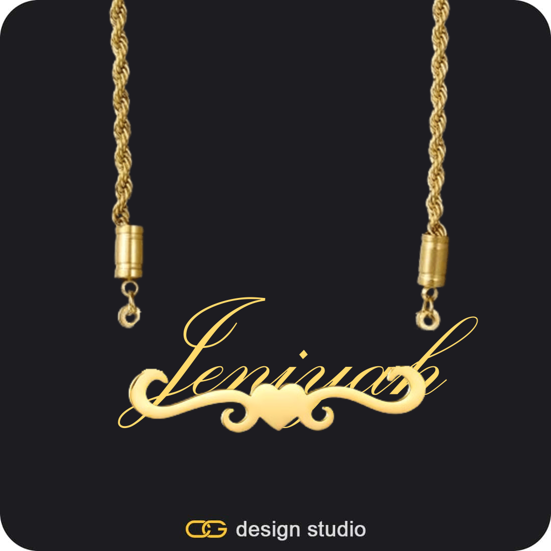 The Essential Name Necklace: Underline,Item Personalization