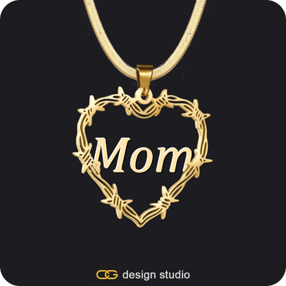 Bichota Heart Name Necklace,Item Personalization,Custom Photo Pendant - Gold / Circle (4 cm) / Rope,Custom Photo Pendant - Gold / Circle (4 cm) / Rope