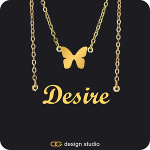 The Essential Name Necklace: Double Layer