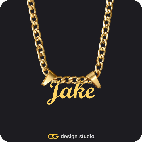 The Essential Name Necklace: Double Loop