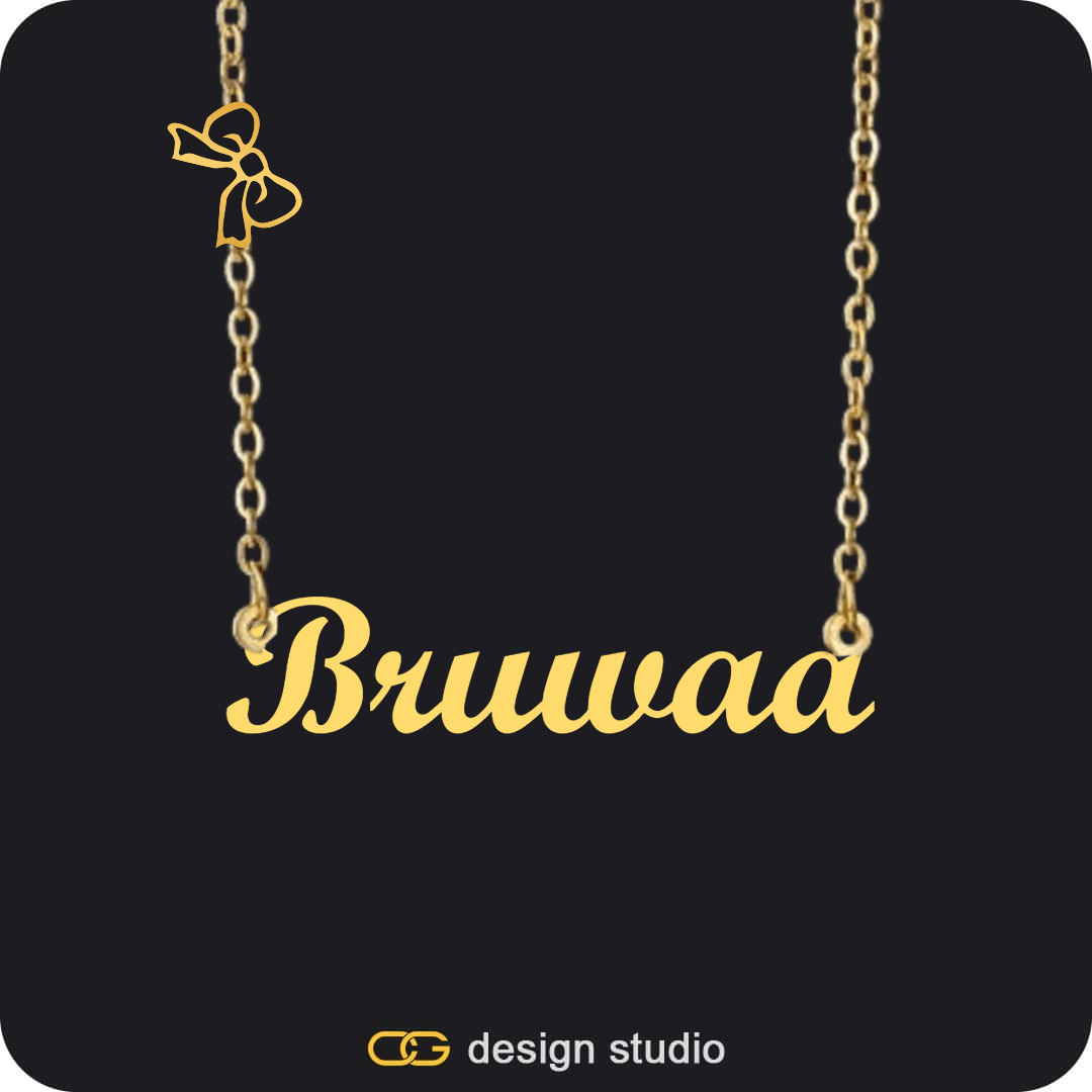 The Essential Name Necklace: Charm