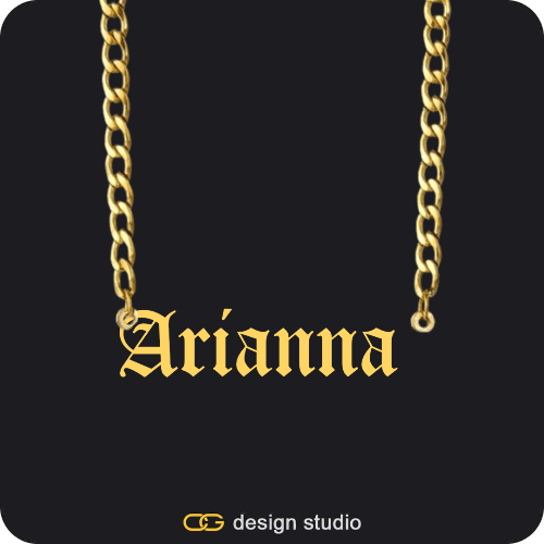 The Essential Name Necklace: Cuban chain