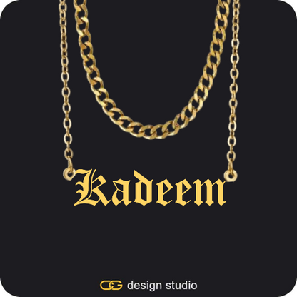 The Essential Name Necklace: Double Layer,Item Personalization,The Essential Name Necklace: Charm,Item Personalization