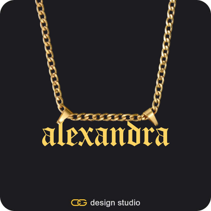 The Essential Name Necklace: Double Loop,The Essential Name Necklace,Item Personalization