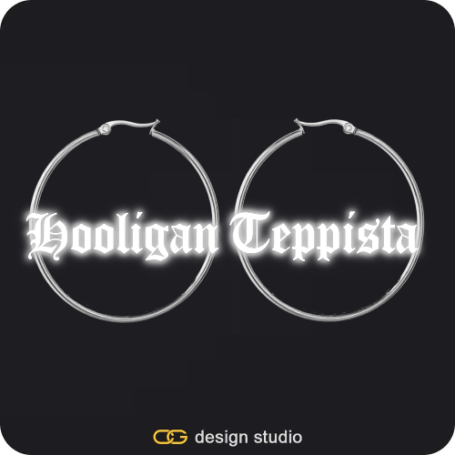 The Essential Hoop Name Earrings: Sparkling,The Essential Name Necklace