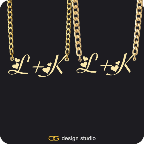 His & Hers Name Necklaces