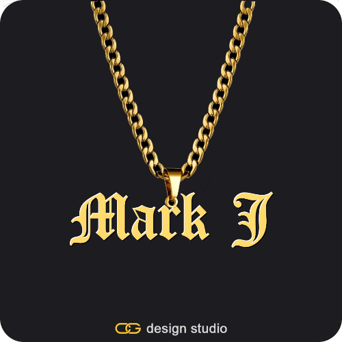 The Essential Name Necklace: Mens