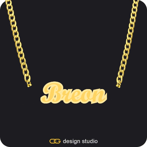 The Spotlight Double Plated Name Necklace