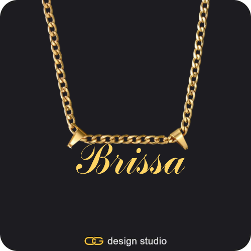 The Essential Name Necklace: Double Loop