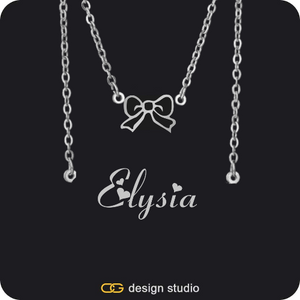 The Essential Name Necklace: Double Layer
