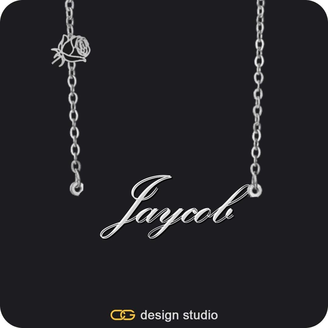 The Essential Name Necklace: Charm