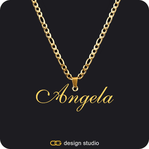 The Essential Name Necklace: Looped,Item Personalization,The Essential Name Necklace: Looped,Item Personalization