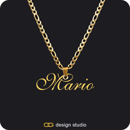 The Essential Name Necklace: Looped,Item Personalization,The Essential Name Necklace: Looped,Item Personalization