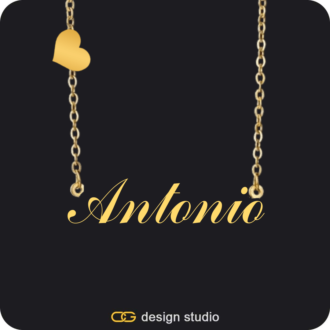 The Essential Name Necklace: Charm