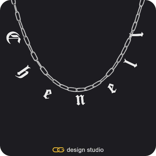 The Falling Name Necklace,The Falling Name Necklace