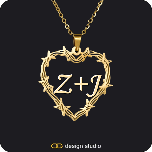 Bichota Heart Name Necklace