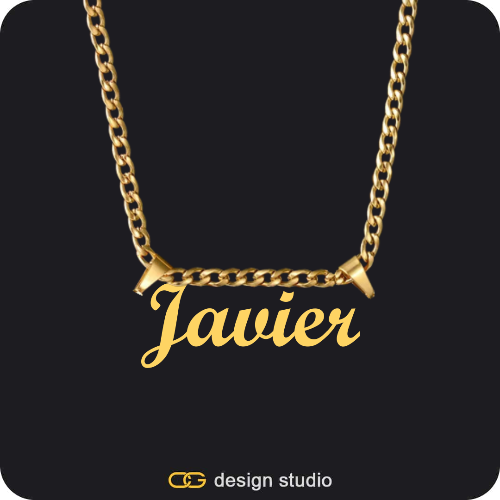 The Essential Name Necklace: Double Loop