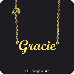 Butterfly initial necklace - G,The Essential Name Necklace: Charm