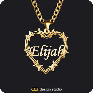 Bichota Heart Name Necklace,Item Personalization