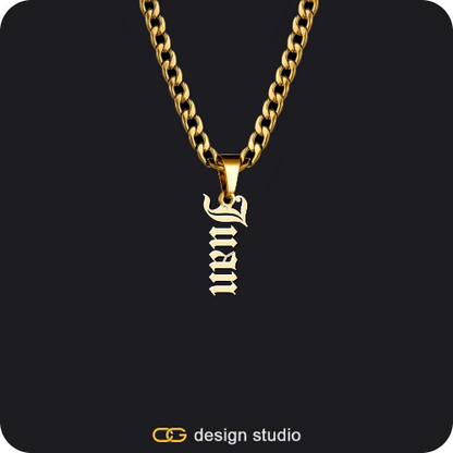 The Essential Name Necklace,Item Personalization,The Essential Name Necklace,The Vertical Name Necklace