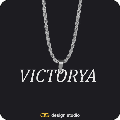 The Essential Name Necklace: Looped,Item Personalization,Custom Photo Pendant - Silver / Circle (4 cm) / Rope