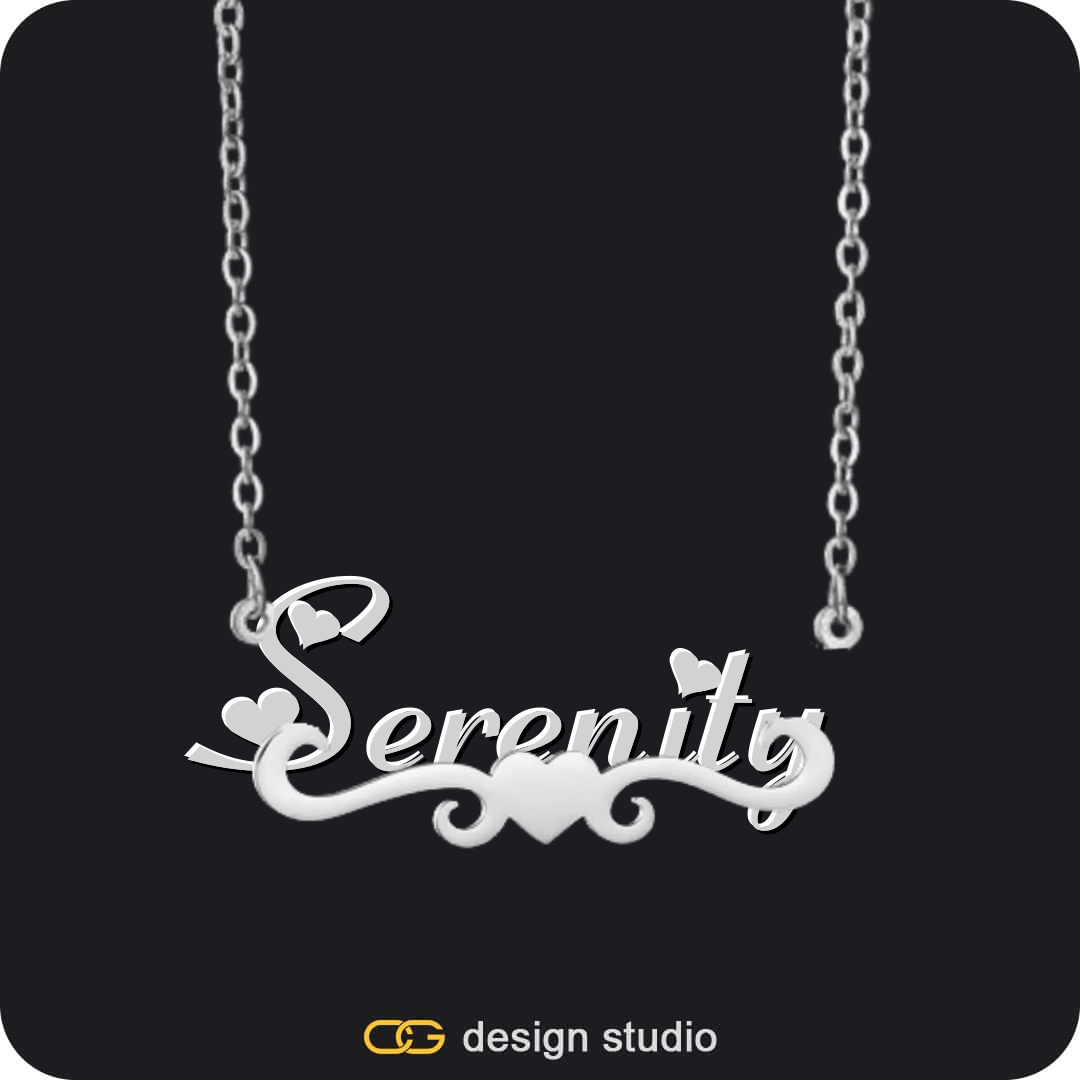 The Essential Name Necklace: Underline